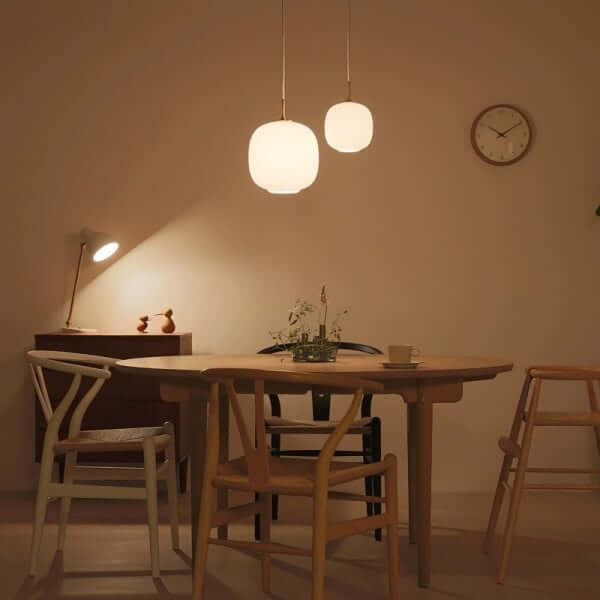 Lampe Pendante Moderne Nordique Radihous En Verre Opale