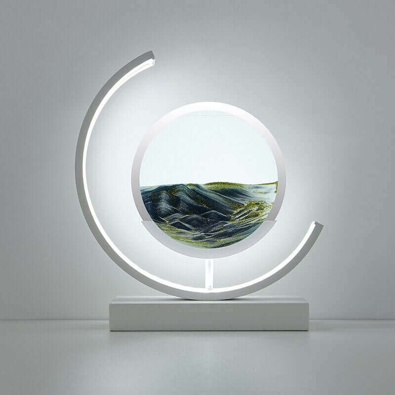 Lampe de Table Sable Mouvant 3D: Détente et Décoration