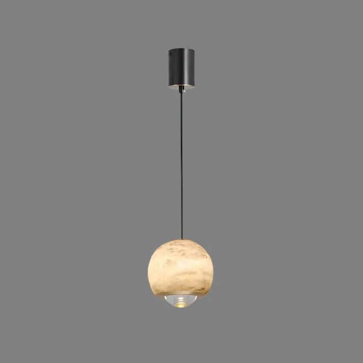 Suspension Sphérique Moderne - Albâtre et Marbre