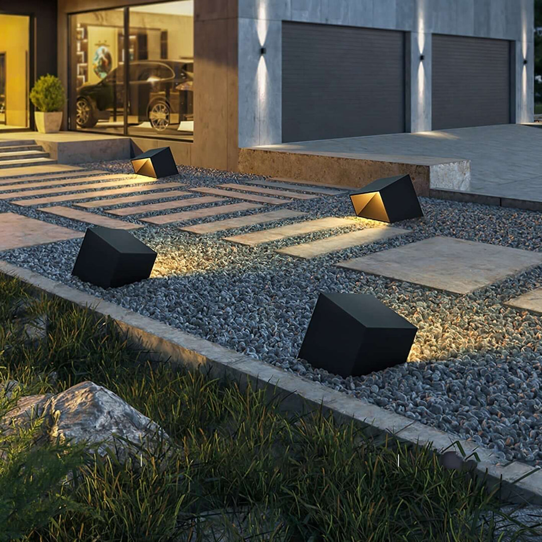 Lampe Solaire Extérieure Cube - Jardin Design