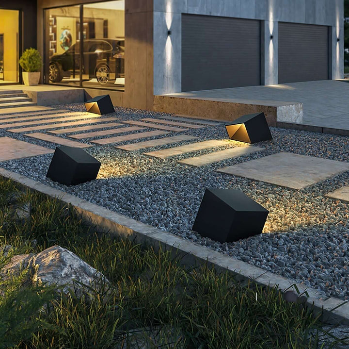 Lampe Solaire Extérieure Cube - Jardin Design