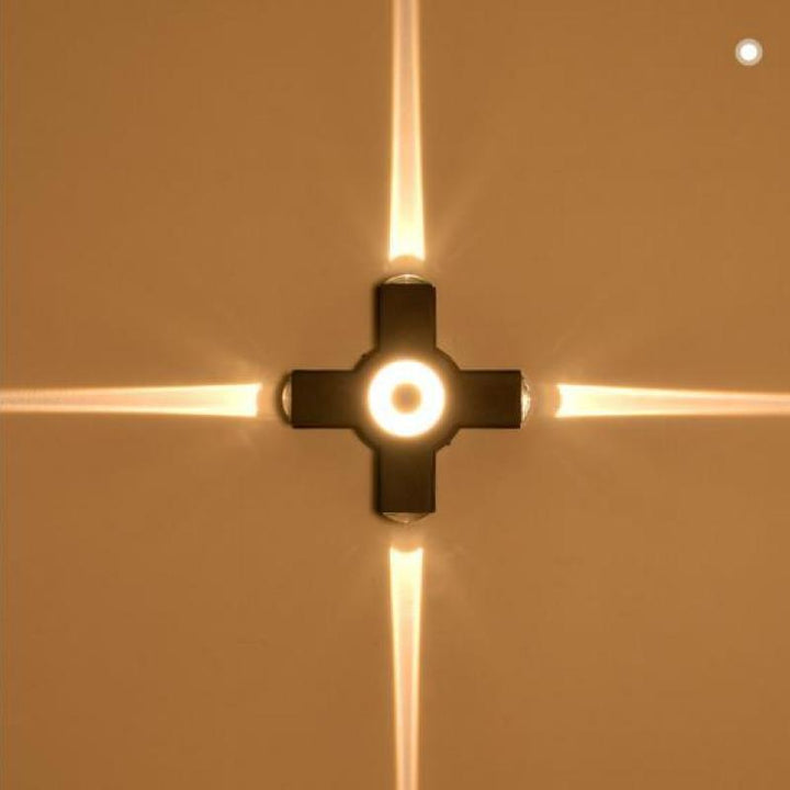 Applique Murale Extérieure LED - Design Croisé