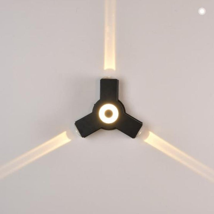 Applique Murale Extérieure LED - Design Croisé