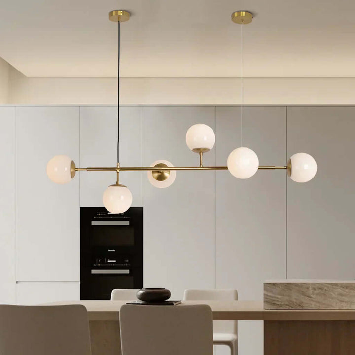 Suspension Luminaire Boule Verre Déco