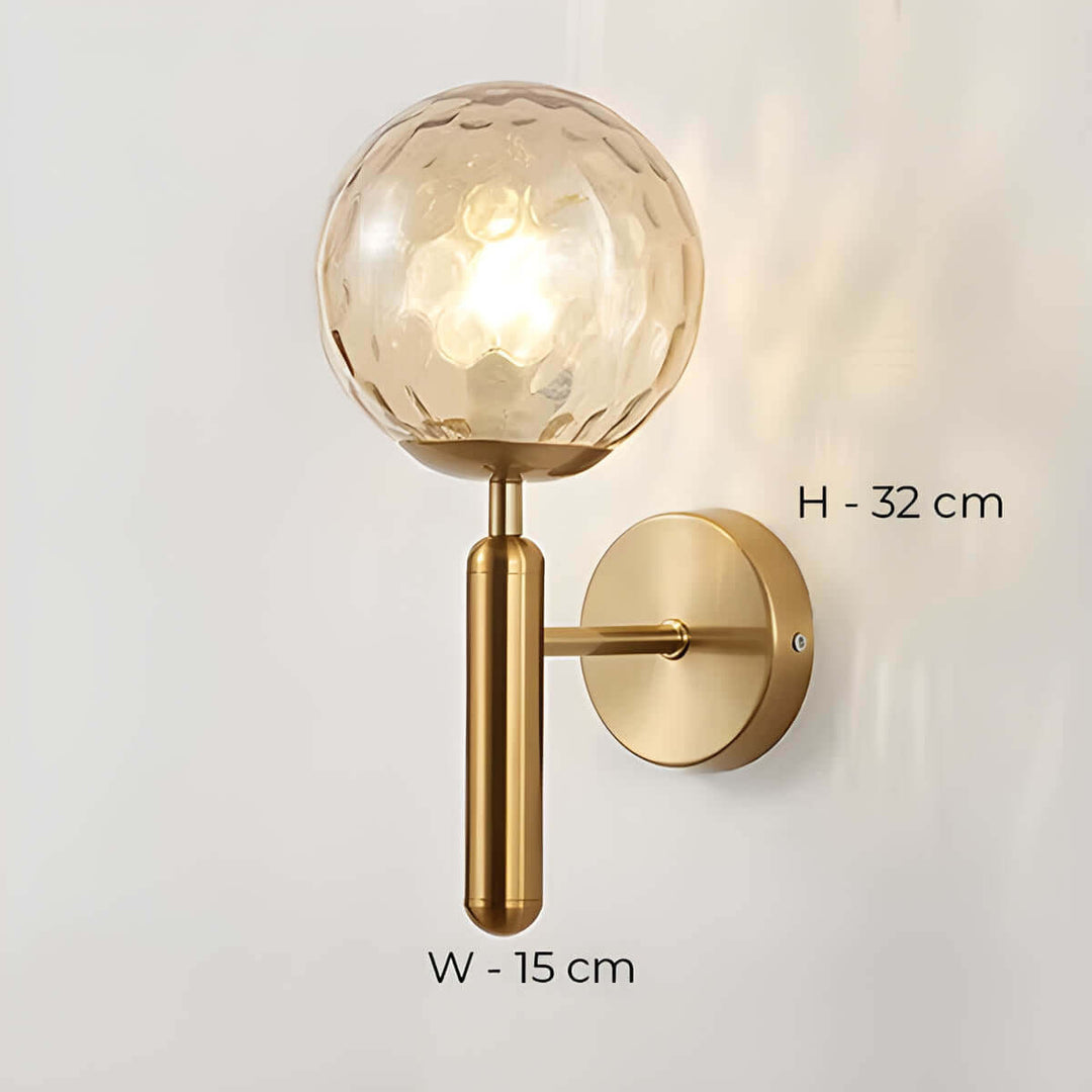 Clair - Lampe Murale En Verre Artisanal