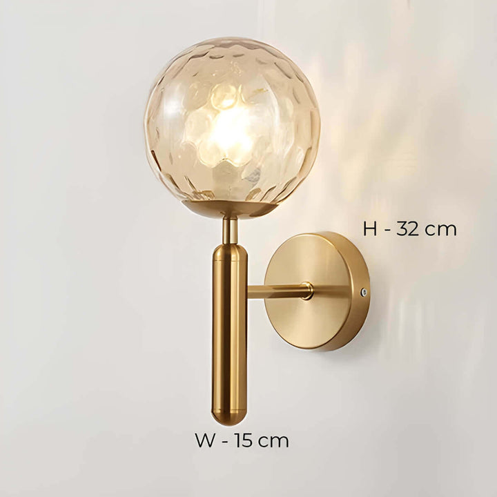Clair - Lampe Murale En Verre Artisanal