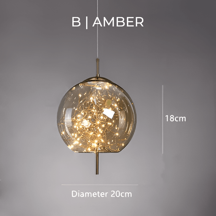 Essence | Suspension Exquise En Verre Brun
