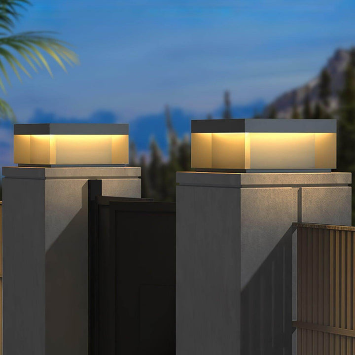 Boîtier Luminaire Extérieur - Éclairage Poteau Solaire LED