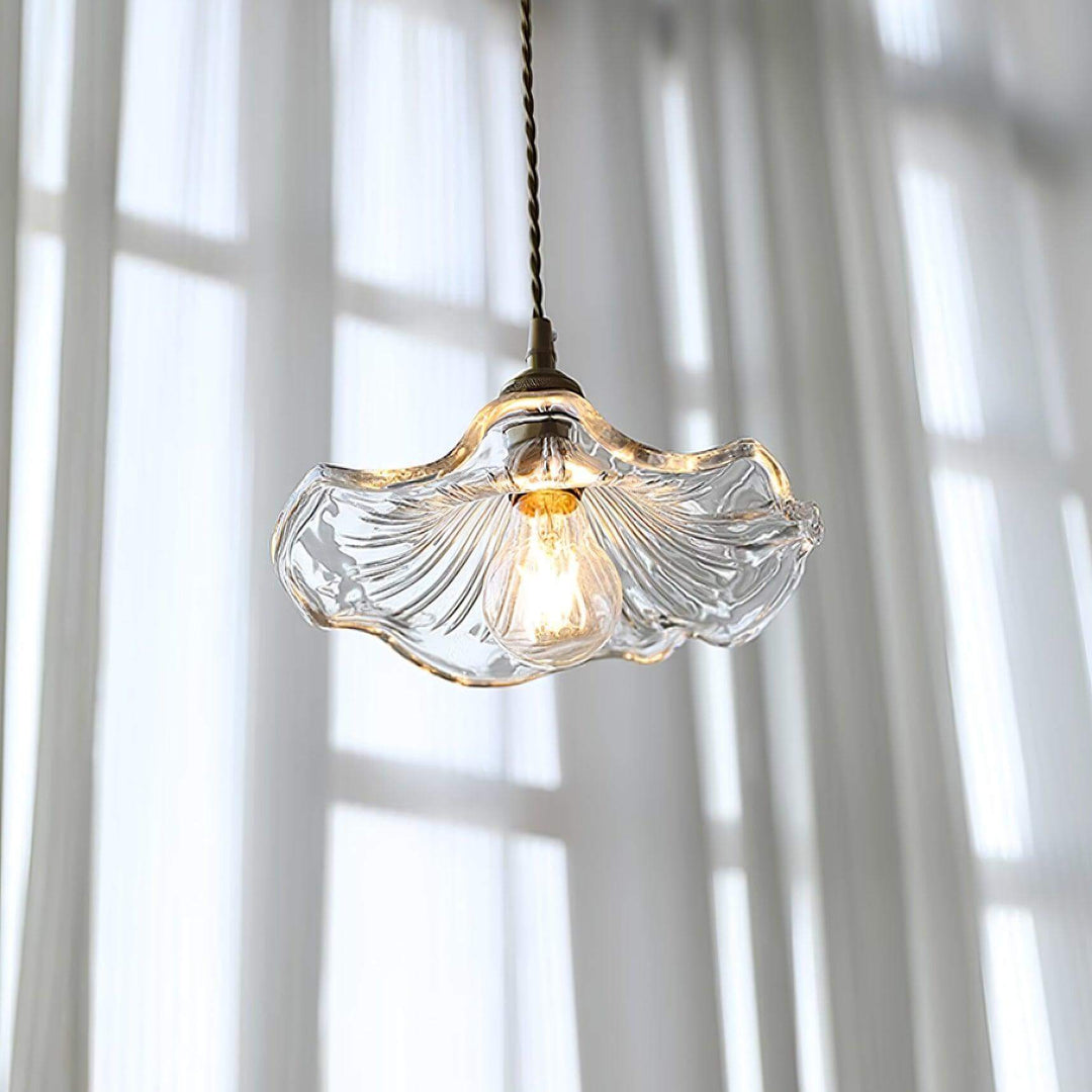 Fleur Lampe Suspendue En Verre