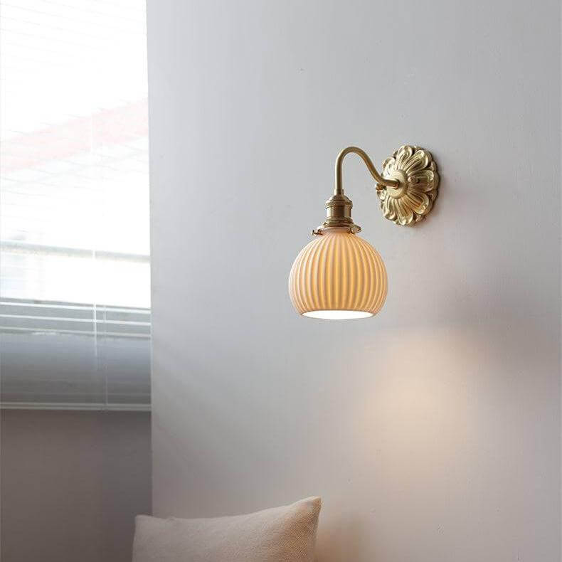 Applique Murale Céramique Laiton - Éclairage Intérieur Chic