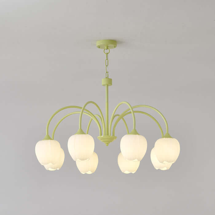 Lustre Tulipe Matcha - Éclairage élégant et apaisant