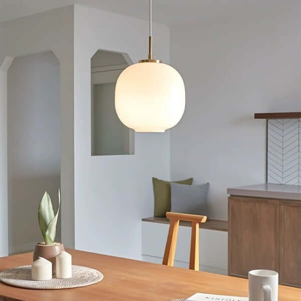 Lampe Pendante Moderne Nordique Radihous En Verre Opale