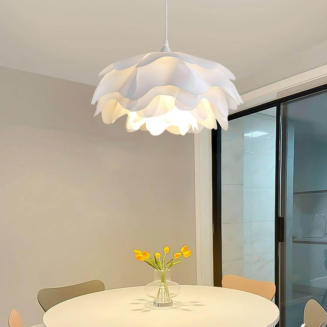 Lampe Pendante Blanche En Forme De Fleur