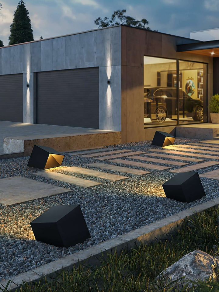 Lampe Solaire Extérieure Cube - Jardin Design