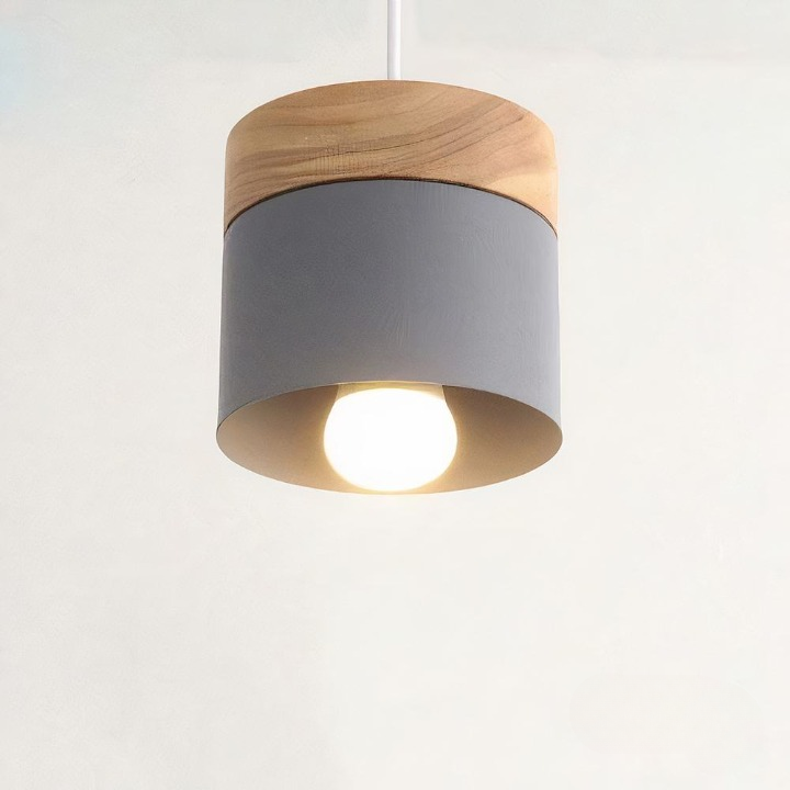 Suspension Design Bois Métal - Luminaire Déco Chambre
