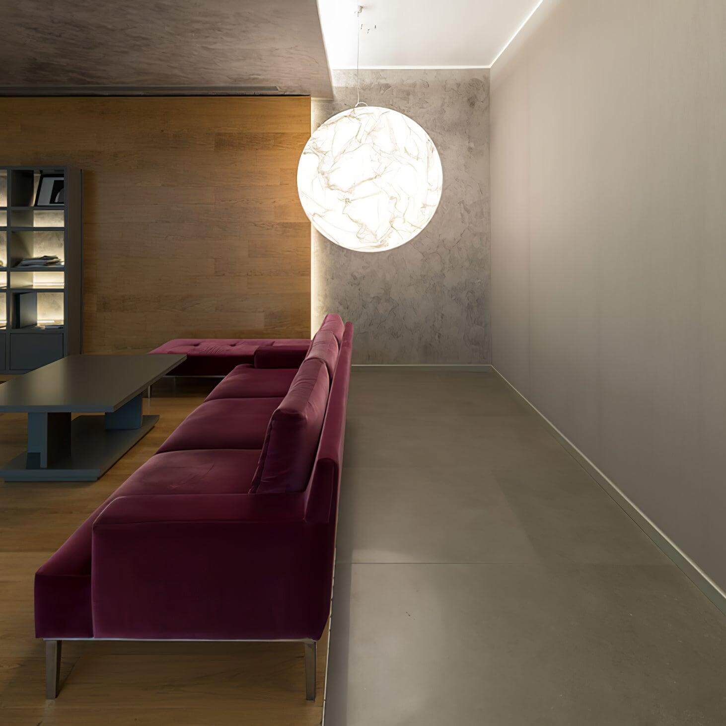 Lampe Pendante En Soie Moon