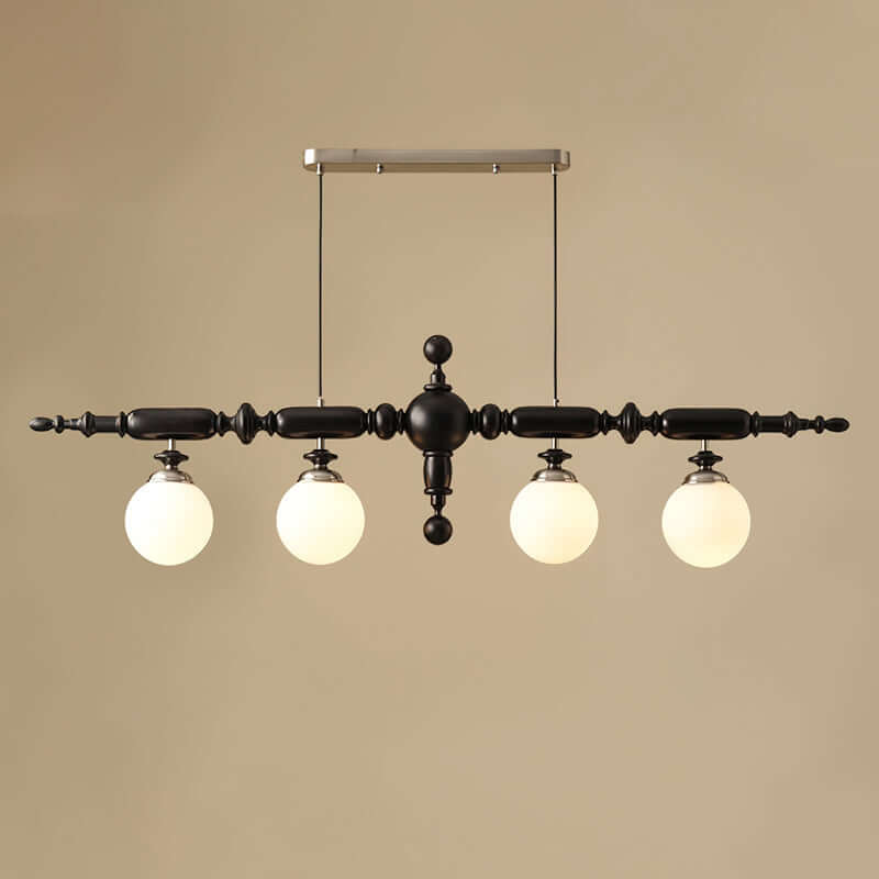 Lustre Bois Cambridge - Éclairage Chic et Traditionnel