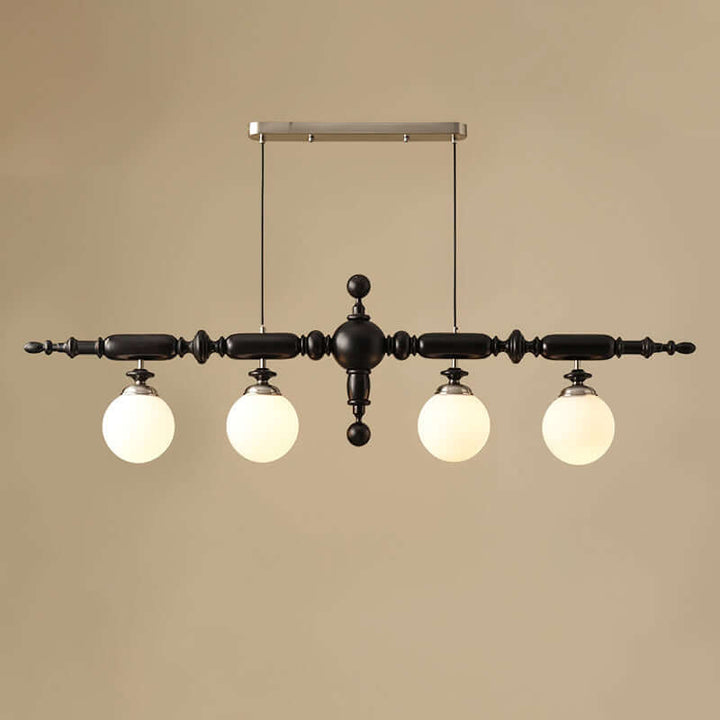 Lustre Bois Cambridge - Éclairage Chic et Traditionnel