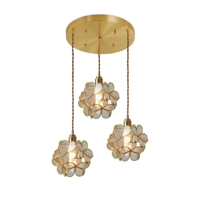 Suspension Lumineuse Fleurs - Style Minimaliste