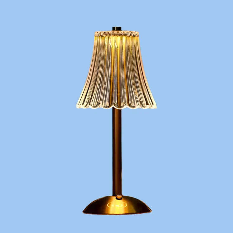 Lampe de Table Sans Fil - Cristal et Métal
