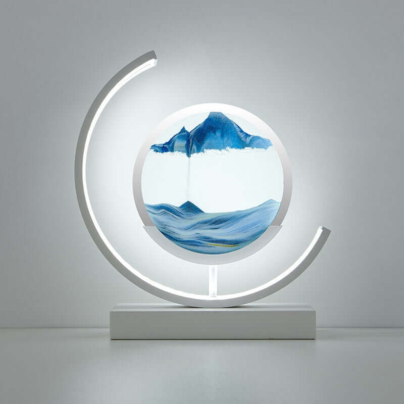 Lampe de Table Sable Mouvant 3D: Détente et Décoration