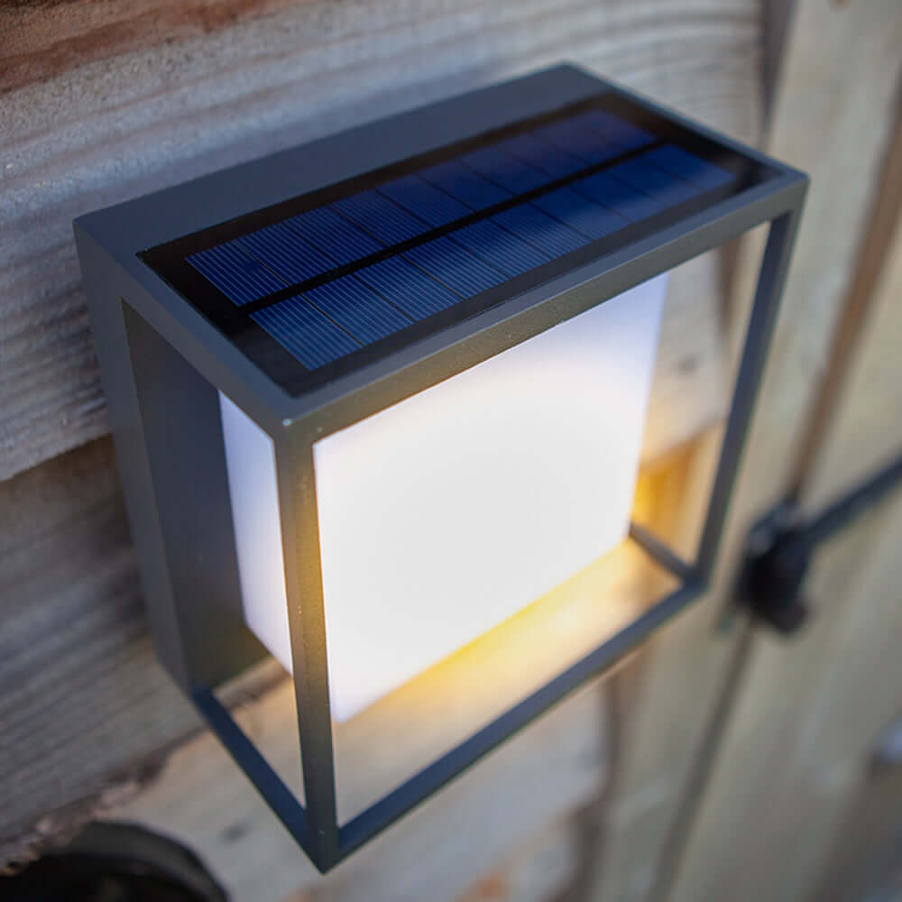 Lampe Murale Extérieure Solaire LED Rectangulaire IP65