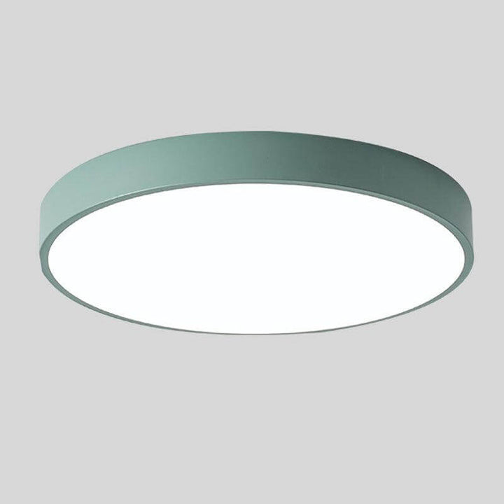 Plafonnier LED Rond Bois Nordique - Éclairage Moderne