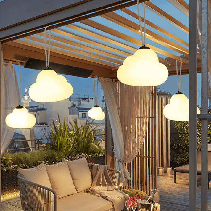 Suspension LED Nuage Extérieur - Luminaire Jardin
