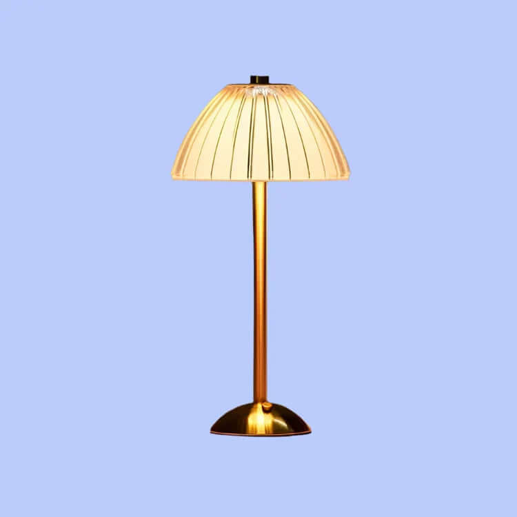 Lampe de Table Sans Fil - Cristal et Métal