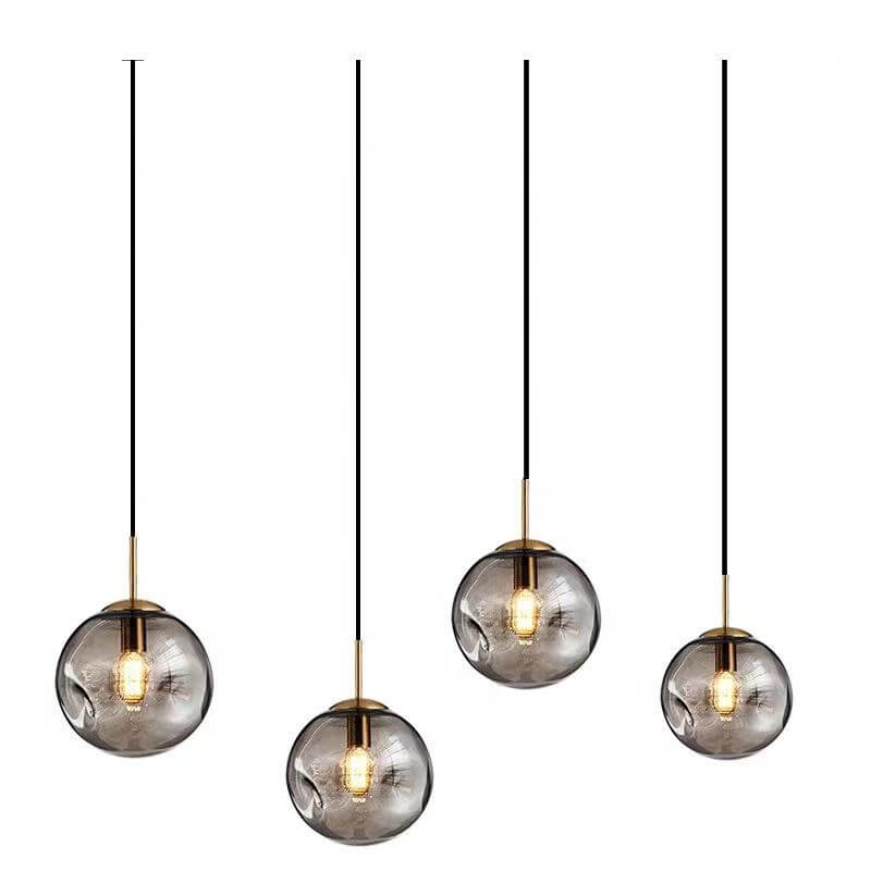 Brikey - Lampe Suspendue Sphérique En Verre