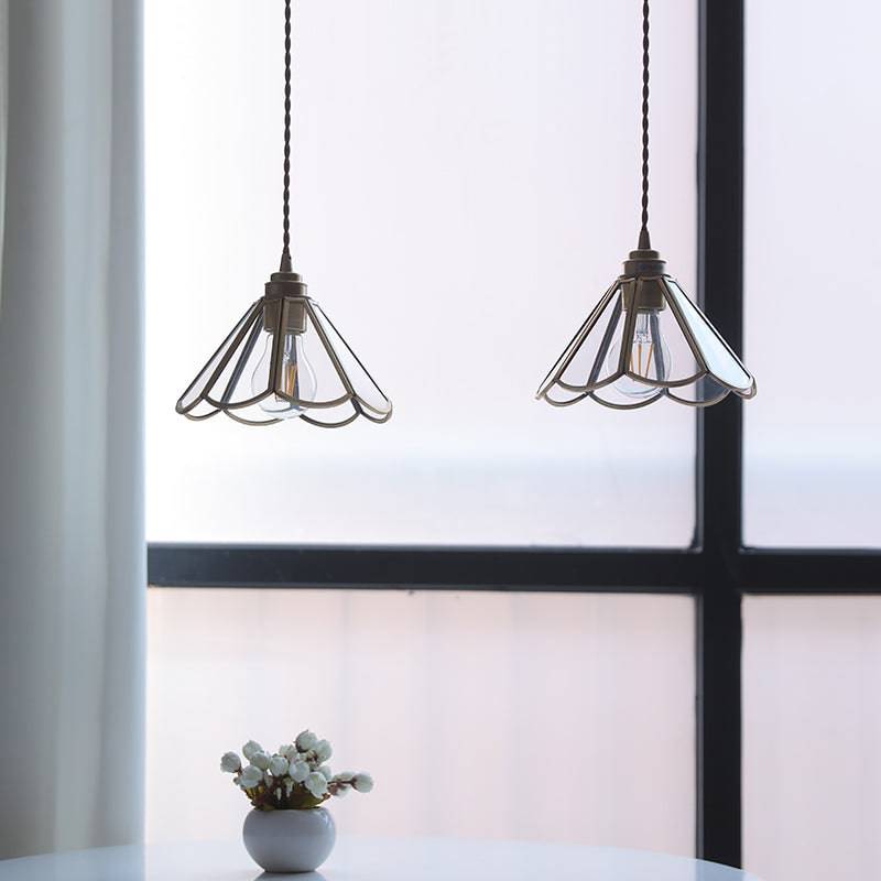 Lampe Pendante En Verre En Laiton