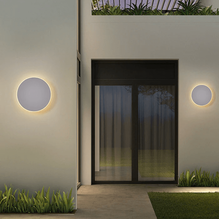 Applique Murale Extérieure LED Ronde - Éclairage Minimaliste