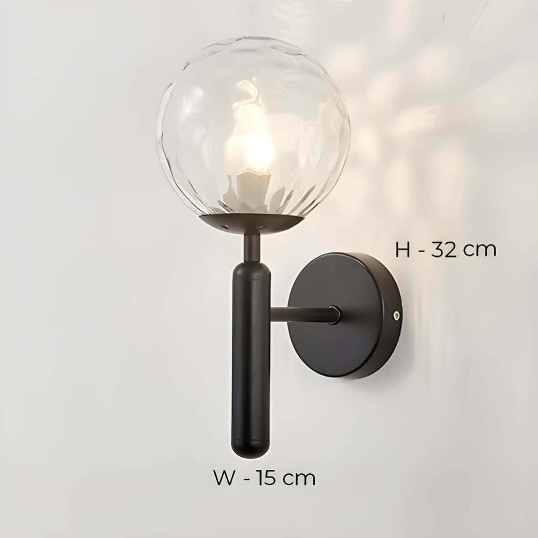 Clair - Lampe Murale En Verre Artisanal