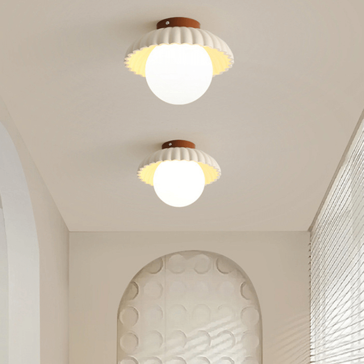 Plafonnier Fer et Verre - Éclairage Intérieur