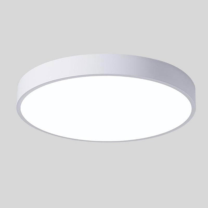 Plafonnier LED Rond Bois Nordique - Éclairage Moderne