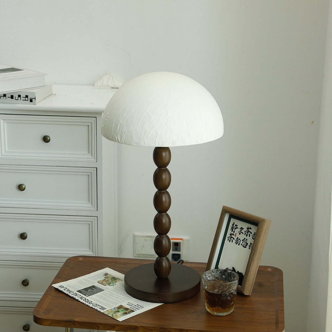Lampe de table design abat-jour papier - Éclairage d'ambiance