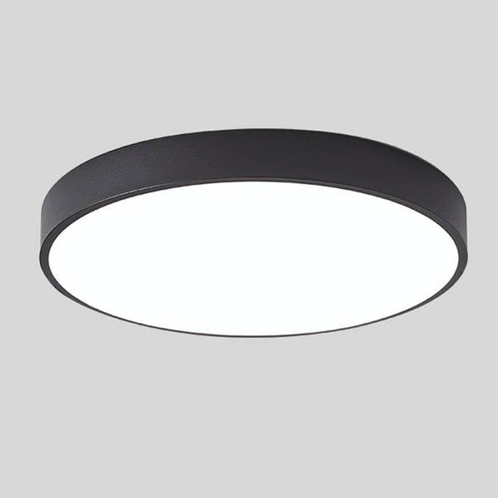 Plafonnier LED Rond Bois Nordique - Éclairage Moderne