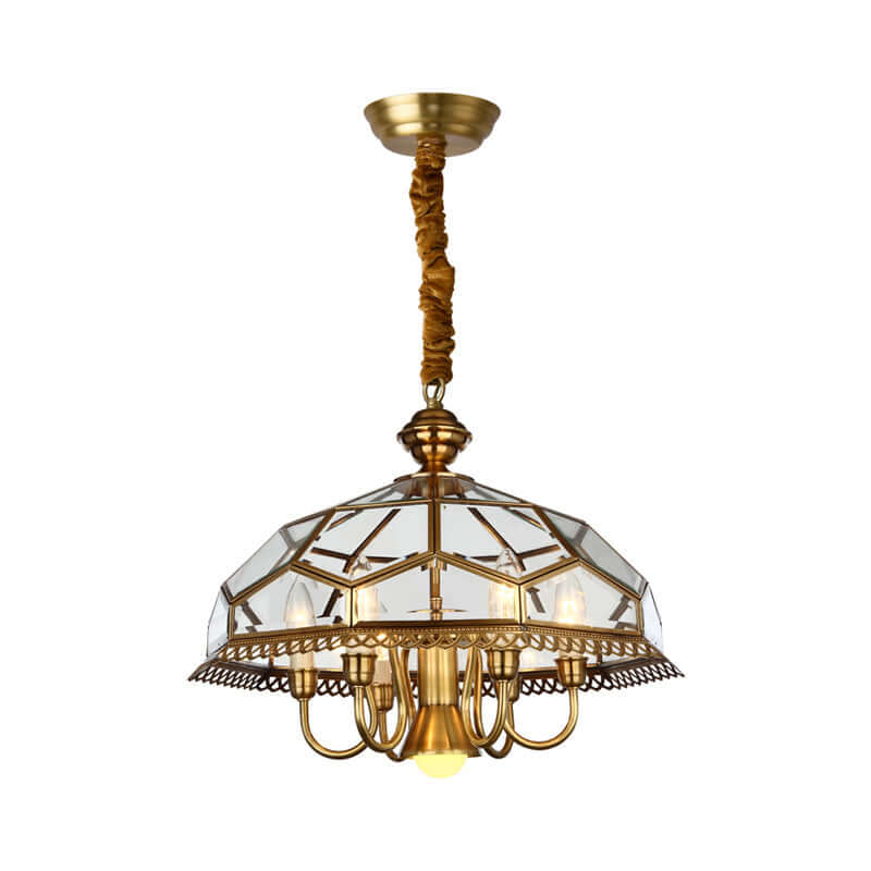 Lustre Géométrique Nickel: Éclairage Moderne & Élégant