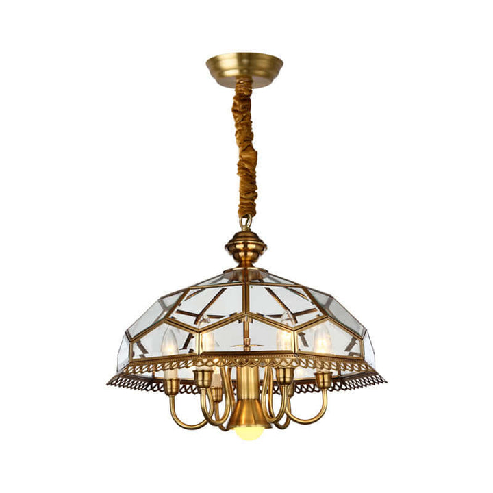 Lustre Géométrique Nickel: Éclairage Moderne & Élégant