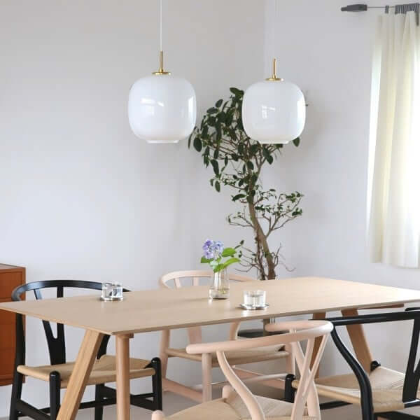 Lampe Pendante Moderne Nordique Radihous En Verre Opale