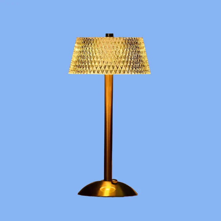 Lampe À Poser Sans Fil En Métal Cristal