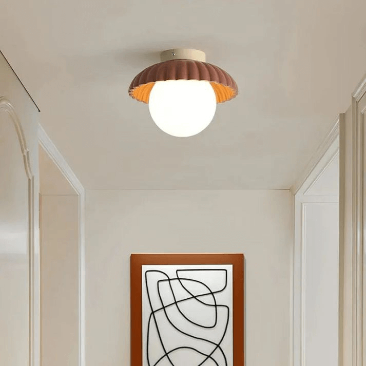 Plafonnier Fer et Verre - Éclairage Intérieur