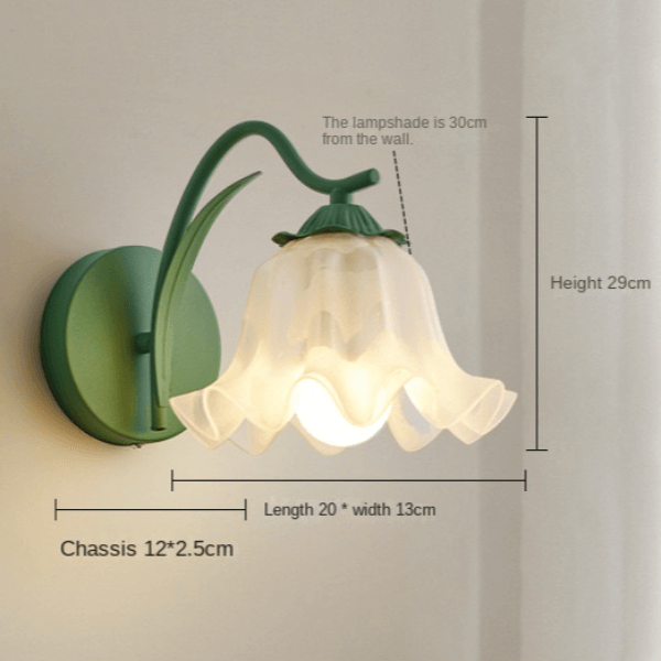 Lampe Murale Rétro À Fleurs De Jardin