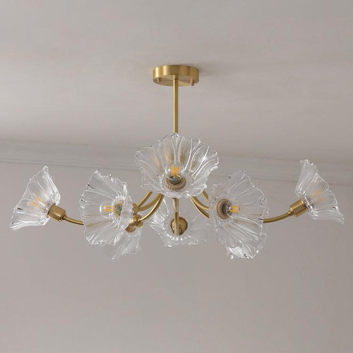 Lustre En Verre Kalin Flower