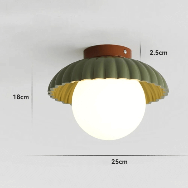 Plafonnier Fer et Verre - Éclairage Intérieur