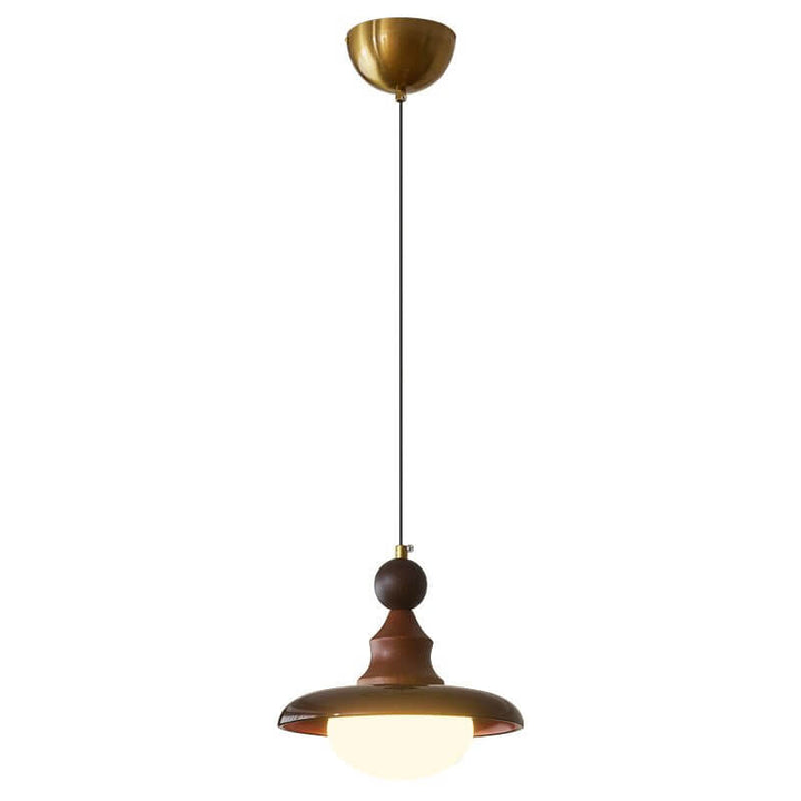 Suspension Design - Luminaire Intérieur en Verre, Bois & Métal
