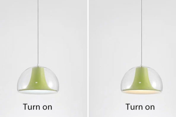 Lampe Pendante En Verre À Méduse Semi-Circulaire