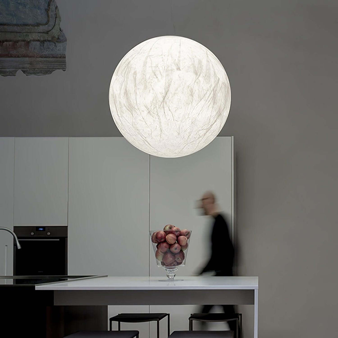 Lampe Pendante En Soie Moon