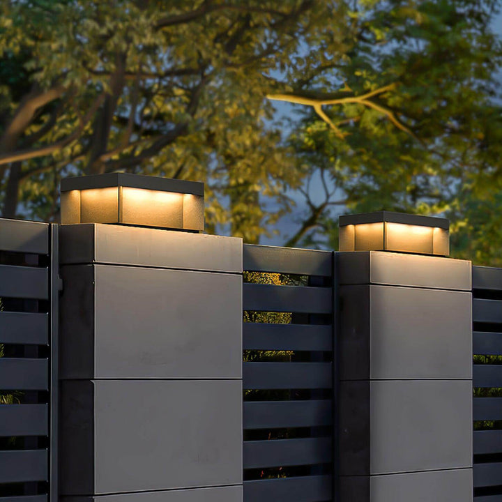 Boîtier Luminaire Extérieur - Éclairage Poteau Solaire LED