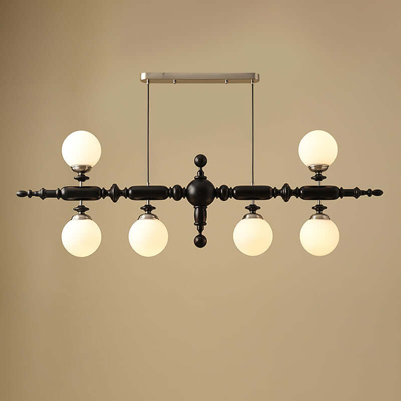 Lustre Bois Cambridge - Éclairage Chic et Traditionnel